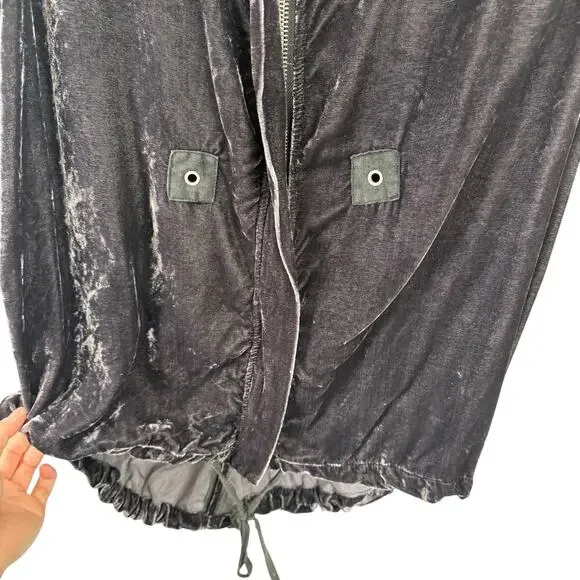 Johnny Was 4 Love Liberty Velvet Embroidered Full Zip Jacket Boho Womens Small - Picture 5 of 8